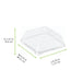 Couvercle PET transparent "Scandinavie" 11 cm x 11 cm x 4 cm - Compatible avec 210BBA1111, 210BBA1112 - 100 unités