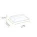 Couvercle PET transparent "Scandinavie" 19 cm x 14 cm x 2 cm - Compatible avec 210BBA1914, 210BBA191418 - 100 unités