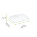 Couvercle PET transparent "Scandinavie" 20,5 cm x 13,5 cm x 3,8 cm - Compatible avec 210BBA2012 - 100 unités