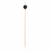 Pique bambou décor dé noir - 10 cm