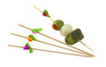 Bamboe prikker met bloemdecor in diverse kleuren - 12 cm - 2000 stuks