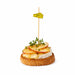 Pique bambou décor fromage jaune - 10 cm - en situation