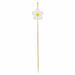 Pique bambou décor marguerite blanche - 10,5 cm