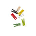 Mini pince à linge bois couleurs assorties 2,5 cm - 100 unités