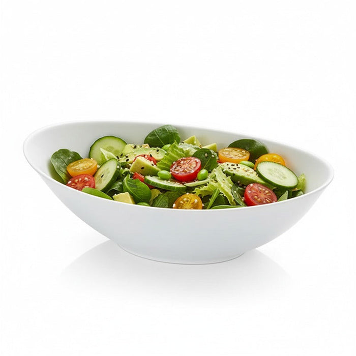 Bol ovale blanc en pulpe "BioNchic" 1500 ml 27 x 16,5 x 7,7 cm - 100 unités
