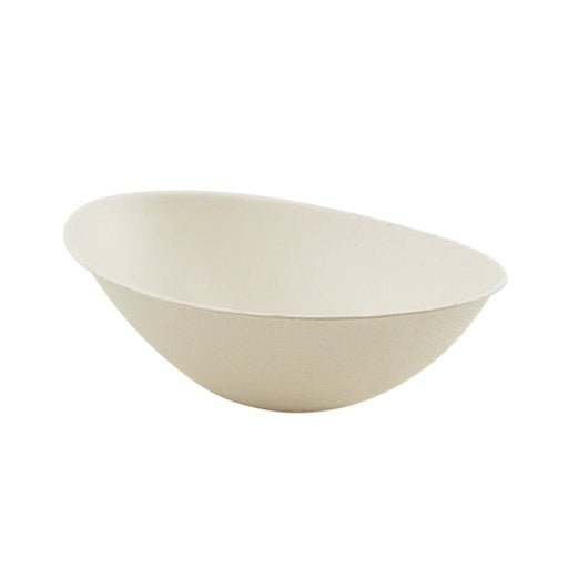 Bol ovale brun en pulpe "BioNChic" - 22,5 cm x 13,5 cm x 5,5 cm - 125 unités