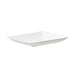 Assiette carrée blanche en pulpe "BioNChic"  - 9 cm x 9 cm - 100 unités