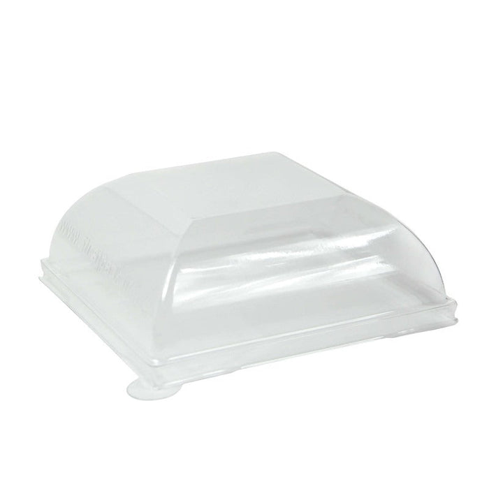 Couvercle PET transparent "BioNChic" 9,1 cm x 9,1 cm x 3,6 cm - 100 unités