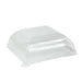 Couvercle PET transparent "BioNChic" 9,1 cm x 9,1 cm x 3,6 cm - 100 unités