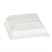 Couvercle PET transparent "BioNChic" 11,2 cm x 11,2 cm x 3,6 cm - Compatible avec 210BCHIC1111, 210BCHIC1111F - 100 unités