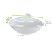 Couvercle PET transparent "BioNChic" 27,5 cm x 16 cm x 4,5 cm - Compatible avec 210BCHIC1500BRF, 210BCHIC1500, 210BCHIC1500BR - 50 unités