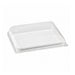 Couvercle PET transparent "BioNChic" 16,4 cm x 16,4 cm x 3,2 cm - Compatible avec 210BCHIC160, 210BCHIC160F - 100 unités
