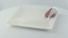 Couvercle PET transparent "BioNChic" 18,1 cm x 18,1 cm x 3 cm - Compatible avec 210BCHIC180F - 100 unités