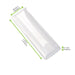 Couvercle PET transparent "BioNChic" 27,5 cm x 9 cm x 3 cm - Compatible avec 210BCHIC279, 210BCHIC279F - 100 unités