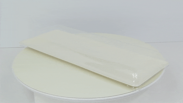 Couvercle PET transparent "BioNChic" 40,4 cm x 15,7 cm x 3,3 cm - Compatible avec 210BCHIC3915, 210BCHIC3915F - 50 unités