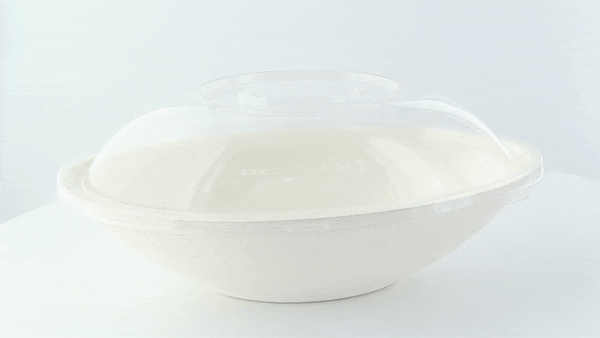Couvercle PET transparent "BioNChic" 22,7 cm x 14,3 cm x 4,3 cm - Compatible avec 210BCHIC750, 210BCHIC750BR, 210BCHIC750BRF - 250 unités
