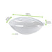 Couvercle PET transparent "BioNChic" 22,7 cm x 14,3 cm x 4,3 cm - Compatible avec 210BCHIC750, 210BCHIC750BR, 210BCHIC750BRF - 250 unités