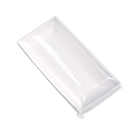 Couvercle PET transparent "BioNChic" 18 cm x 9 cm x 3 cm - Compatible avec 210BCHIC90180, 210BCHIC90180F - 50 unités