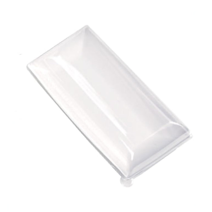 Couvercle PET transparent "BioNChic" 18 cm x 9 cm x 3 cm - Compatible avec 210BCHIC90180, 210BCHIC90180F - 50 unités
