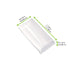 Couvercle PET transparent "BioNChic" 18 cm x 9 cm x 3 cm - Compatible avec 210BCHIC90180, 210BCHIC90180F - 50 unités