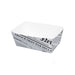 Barquette en carton blanc impression Journal 9 cm x 6 cm H 4 cm 300ml - 250 unités
