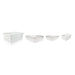 Boîte repas carton blanc - 750 ml - 13 cm x 10,5 cm x 6,5 cm - 25 unités