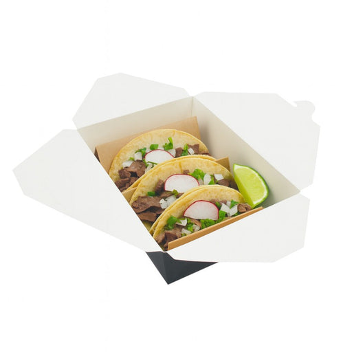 Boîte repas carton noir 2000 ml 21,5 cm x 16 cm x 6,5 cm - 50 unités