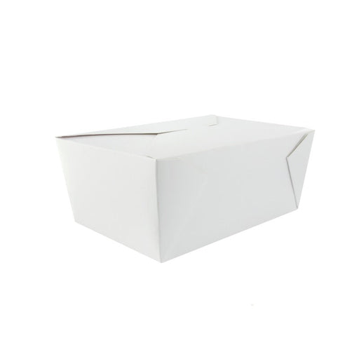 Boîte repas carton blanc 2000 ml 21,5 cm x 16 cm x 6,5 cm - 50 unités