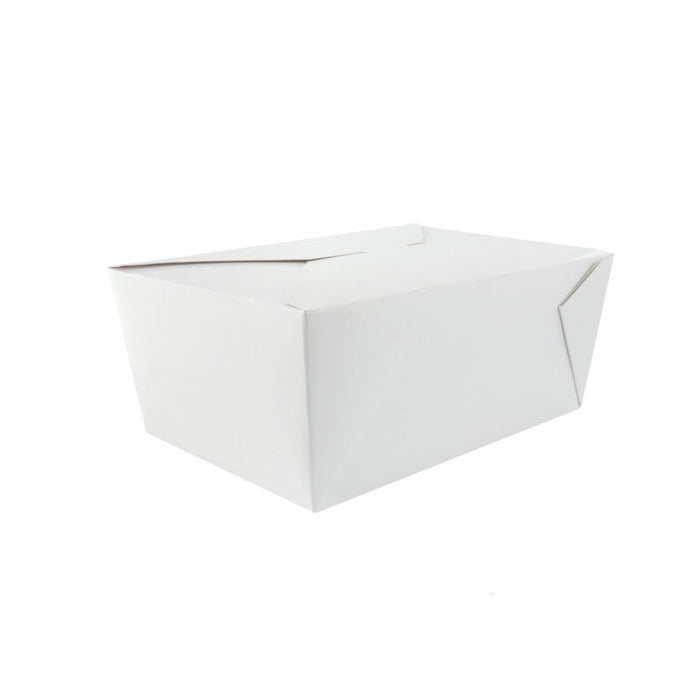 Boîte repas carton blanc 2000 ml 21,5 cm x 16 cm x 6,5 cm - 50 unités