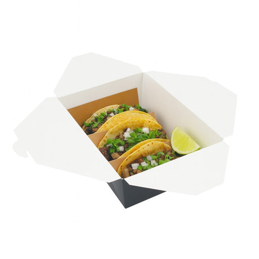 Boîte repas carton noir 3000 ml 21,5 cm x 16 cm x 9 cm - 40 unités