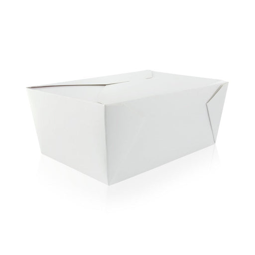 Boîte repas carton blanc 3000 ml 21,5 cm x 16 cm x 9 cm - 40 unités