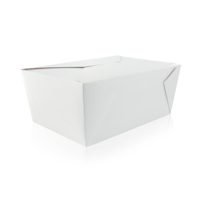 Boîte repas carton blanc 3000 ml 21,5 cm x 16 cm x 9 cm - 40 unités