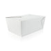 Boîte repas carton blanc 3000 ml 21,5 cm x 16 cm x 9 cm - 40 unités