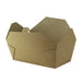 Boîte repas carton kraft laminé 1000 ml 18,4 cm x 10,5 cm x 6 cm - 50 unités