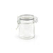 Mini bocal en verre avec joint silicone noir 150 ml - Ø 5,9 cm - H 9,5 cm - 12 unités