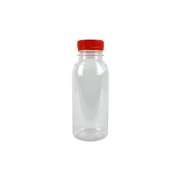 Bouteille transparente PET avec bouchon orange 250ml 56x H150 mm, 270pcs