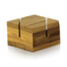 Porte menu en bambou 4 cm x 4 cm x 2,5 cm - 10 unités