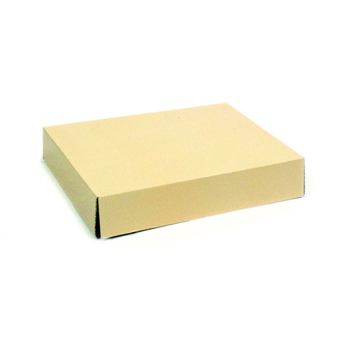 Couvercle pour plateau carton ivoire 26 cm x 32,5 cm x 0,6 cm - 100 unités