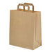 Sac cabas papier kraft brun recyclé 32 x 17 x 34 cm - 250 unités