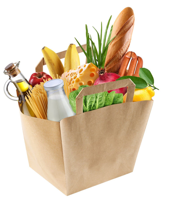 Sac cabas papier kraft brun 17,5 x 9 x 21,5 cm - 500 unités