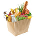Sac cabas papier kraft brun recyclé 32 cm x 16 cm x 44 cm - 250 unités