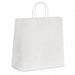 Sac cabas papier blanc poignées ficelles 28 cm x 12 cm x 31 cm - 200 unités