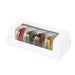 Boîte carton à fenêtre pour éclair ou macaron 15 cm x 6 cm x 5 cm - 50 unités