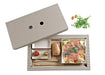 Plateau repas carton kraft ondulé Chokra 44 cm x 26 cm H 2,8 cm - 50 unités