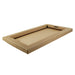 Plateau repas carton kraft ondulé Chokra 44 cm x 26 cm H 2,8 cm - 50 unités