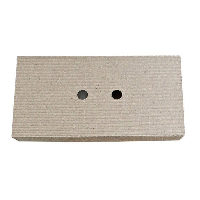 Couvercle pour plateau carton kraft ondulé "Chokra" 38 cm x 19,8 cm x 6 cm - 50 unités