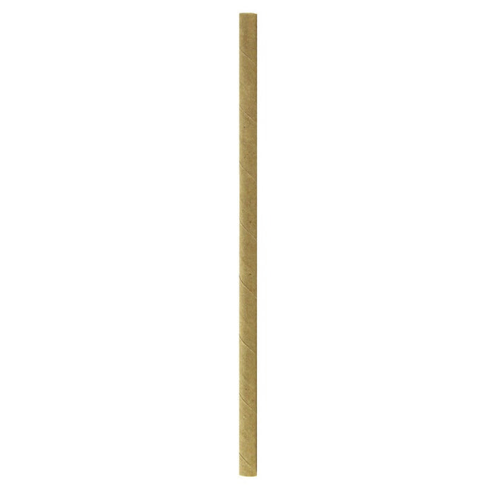 Chalumeau papier kraft emballé individuellement - Ø 0,6 cm - 500 unités