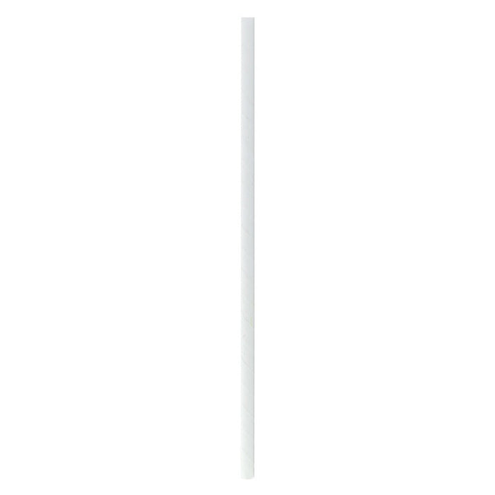 Chalumeau papier blanc - Ø 0,6 cm - 500 unités