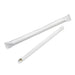 Paille biseautée blanche pour Bubble tea - emballage individuel H 20 cm - 100 unités