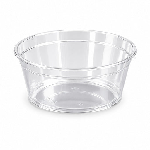 Coupe plastique PS cristal ronde 225 ml - Ø 10,4 cm - H 4 cm - 100 unités